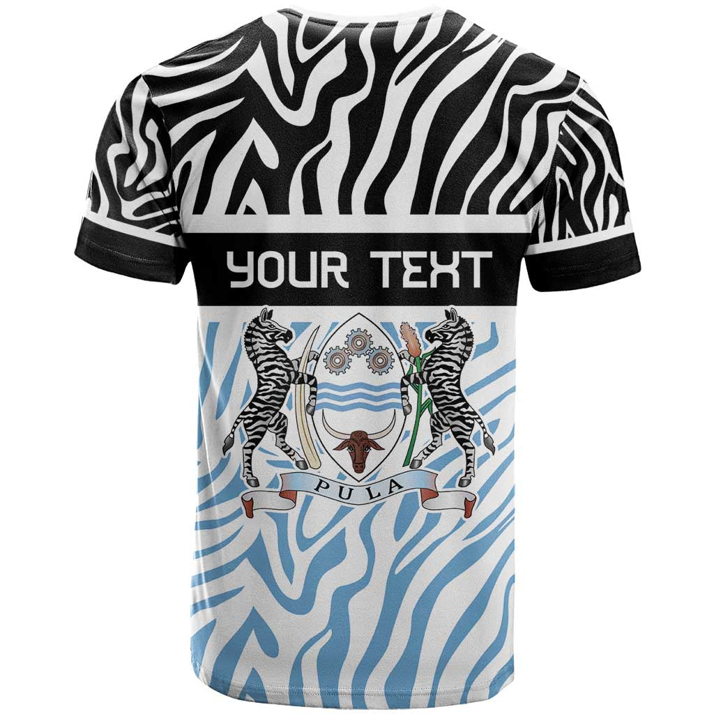 Botswana Personalized T Shirt Zebra Skins Pattern - Wonder Print Shop