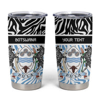 Botswana Personalized Tumbler Cup Zebra Skins Pattern - Wonder Print Shop
