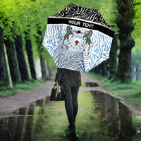 Botswana Personalized Umbrella Zebra Skins Pattern - Wonder Print Shop