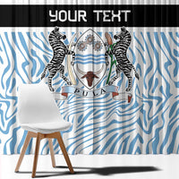 Botswana Personalized Window Curtain Zebra Skins Pattern - Wonder Print Shop