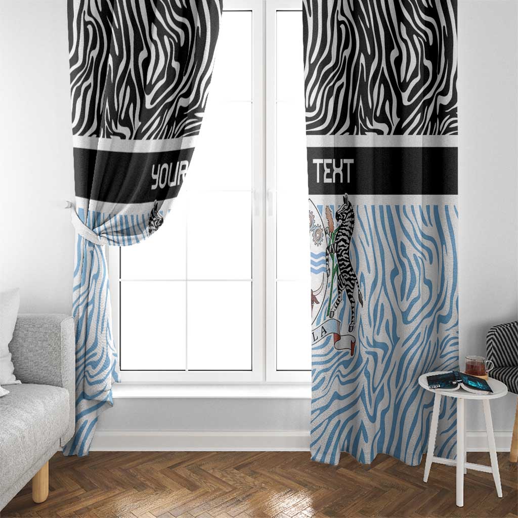 Botswana Personalized Window Curtain Zebra Skins Pattern - Wonder Print Shop