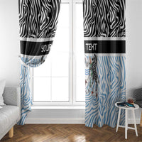 Botswana Personalized Window Curtain Zebra Skins Pattern - Wonder Print Shop