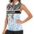 Botswana Personalized Women Sleeveless Polo Shirt Zebra Skins Pattern - Wonder Print Shop