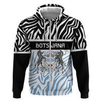 Botswana Personalized Zip Hoodie Zebra Skins Pattern - Wonder Print Shop