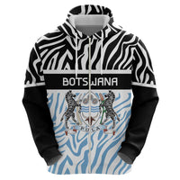 Botswana Personalized Zip Hoodie Zebra Skins Pattern - Wonder Print Shop