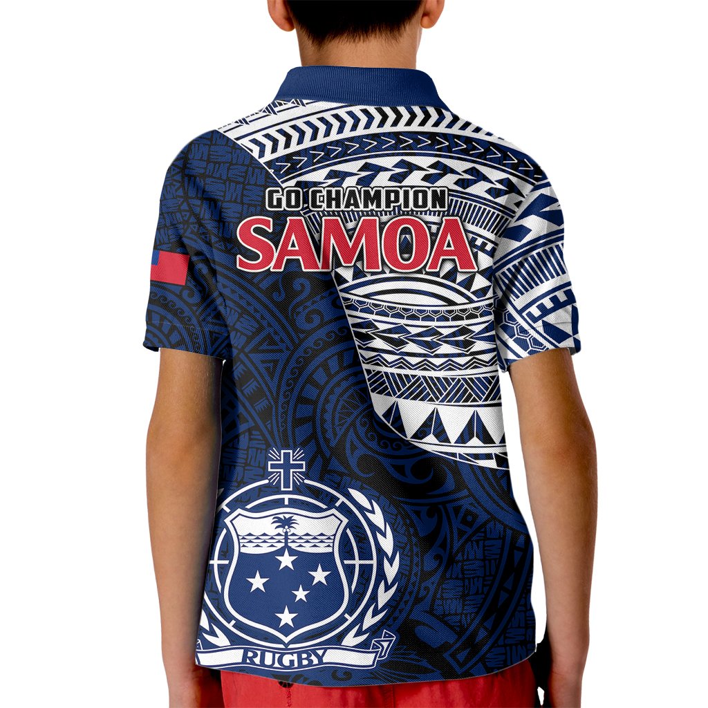 Samoa Rugby Kid Polo Shirt Proud Samoa World Cup 2023 - Wonder Print Shop