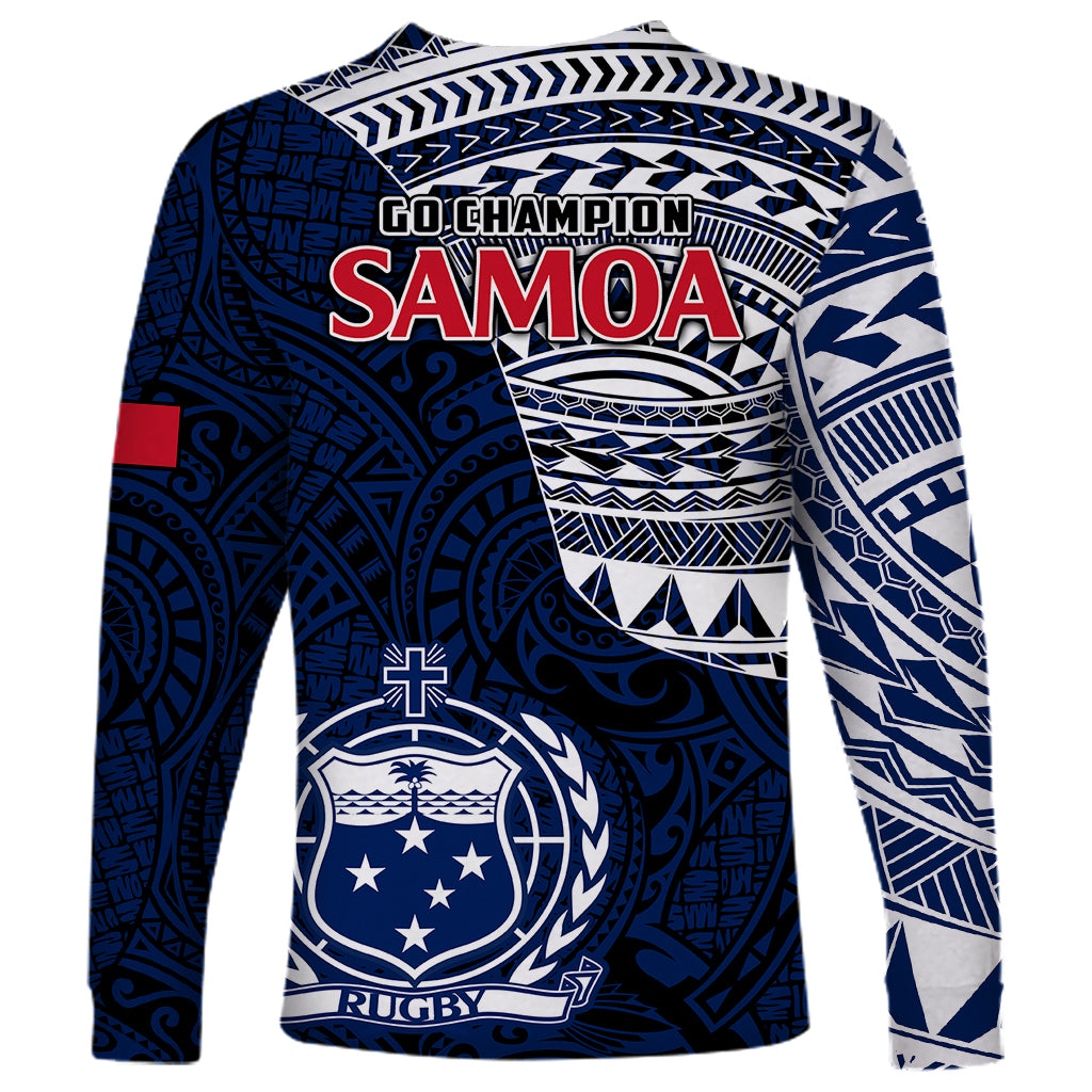Samoa Rugby Long Sleeve Shirt Proud Samoa World Cup 2023 - Wonder Print Shop