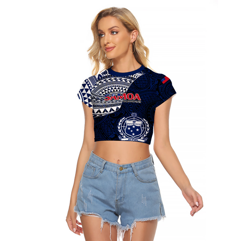 Samoa Rugby Raglan Cropped T Shirt Proud Samoa World Cup 2023 - Wonder Print Shop