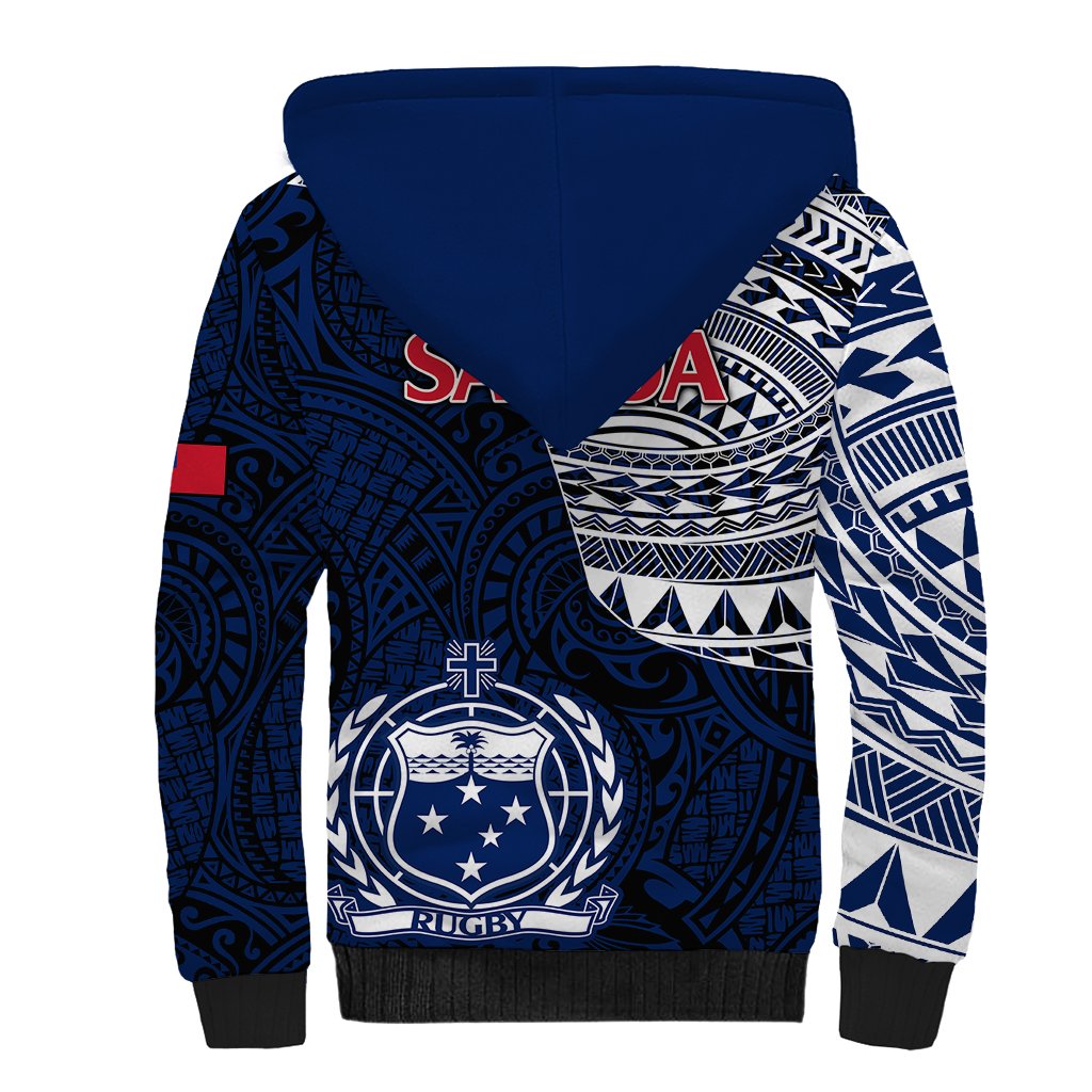 Samoa Rugby Sherpa Hoodie Proud Samoa World Cup 2023 - Wonder Print Shop