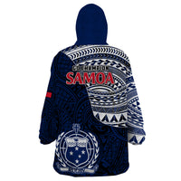 Samoa Rugby Wearable Blanket Hoodie Proud Samoa World Cup 2023 - Wonder Print Shop