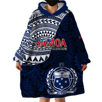 Samoa Rugby Wearable Blanket Hoodie Proud Samoa World Cup 2023 - Wonder Print Shop