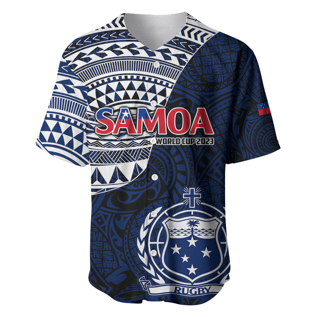 Custom Samoa Rugby Baseball Jersey Proud Samoa World Cup 2023 LT9 - Wonder Print Shop