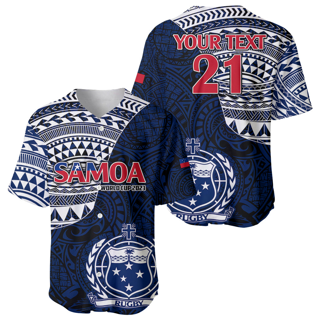Custom Samoa Rugby Baseball Jersey Proud Samoa World Cup 2023 LT9 - Wonder Print Shop