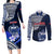 Custom Samoa Rugby Couples Matching Long Sleeve Bodycon Dress and Long Sleeve Button Shirts Proud Samoa World Cup 2023 LT9 - Wonder Print Shop