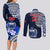 Custom Samoa Rugby Couples Matching Long Sleeve Bodycon Dress and Long Sleeve Button Shirts Proud Samoa World Cup 2023 LT9 - Wonder Print Shop