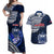 Custom Samoa Rugby Couples Matching Off Shoulder Maxi Dress and Hawaiian Shirt Proud Samoa World Cup 2023 LT9 - Wonder Print Shop