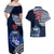 Custom Samoa Rugby Couples Matching Off Shoulder Maxi Dress and Hawaiian Shirt Proud Samoa World Cup 2023 LT9 - Wonder Print Shop