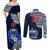 Custom Samoa Rugby Couples Matching Off Shoulder Maxi Dress and Long Sleeve Button Shirts Proud Samoa World Cup 2023 LT9 - Wonder Print Shop