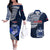 Custom Samoa Rugby Couples Matching Off The Shoulder Long Sleeve Dress and Hawaiian Shirt Proud Samoa World Cup 2023 LT9 - Wonder Print Shop