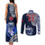 Custom Samoa Rugby Couples Matching Tank Maxi Dress and Long Sleeve Button Shirts Proud Samoa World Cup 2023 LT9 - Wonder Print Shop