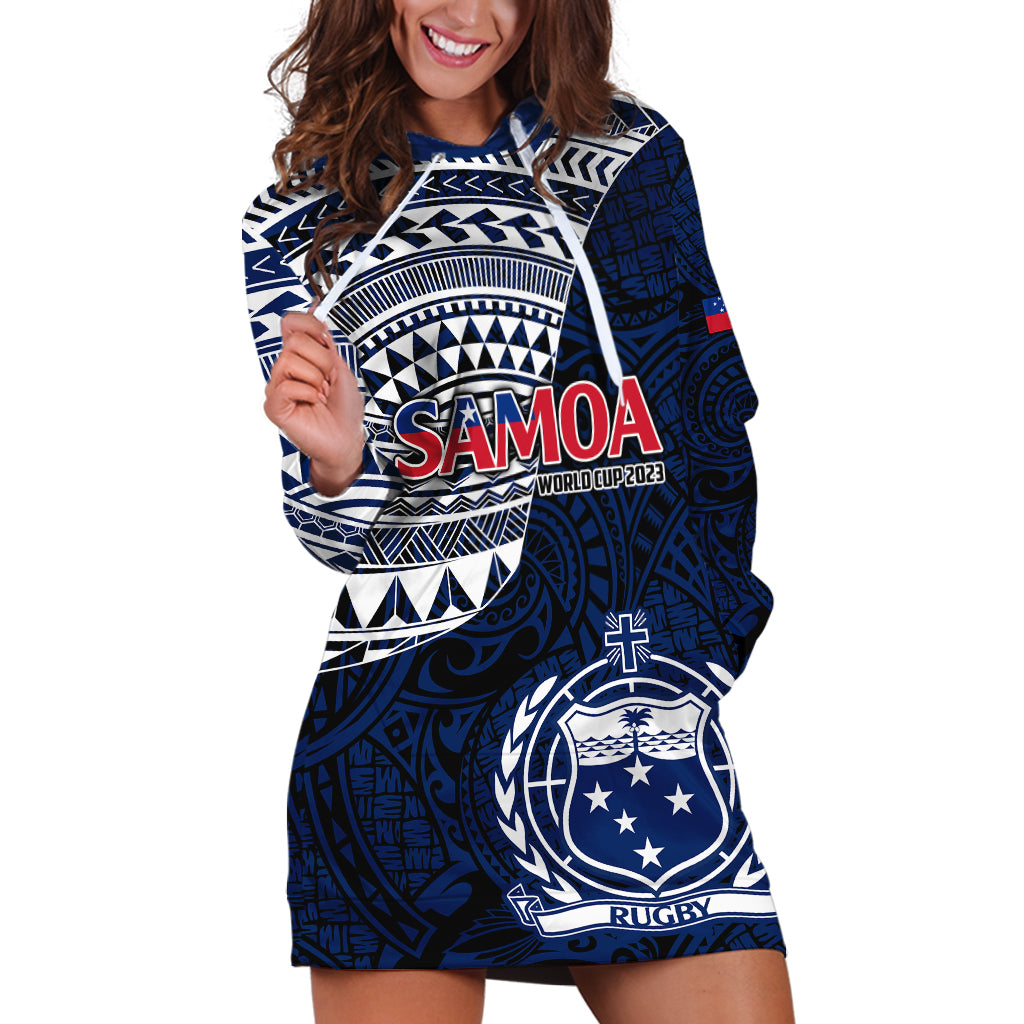 Custom Samoa Rugby Hoodie Dress Proud Samoa World Cup 2023 - Wonder Print Shop