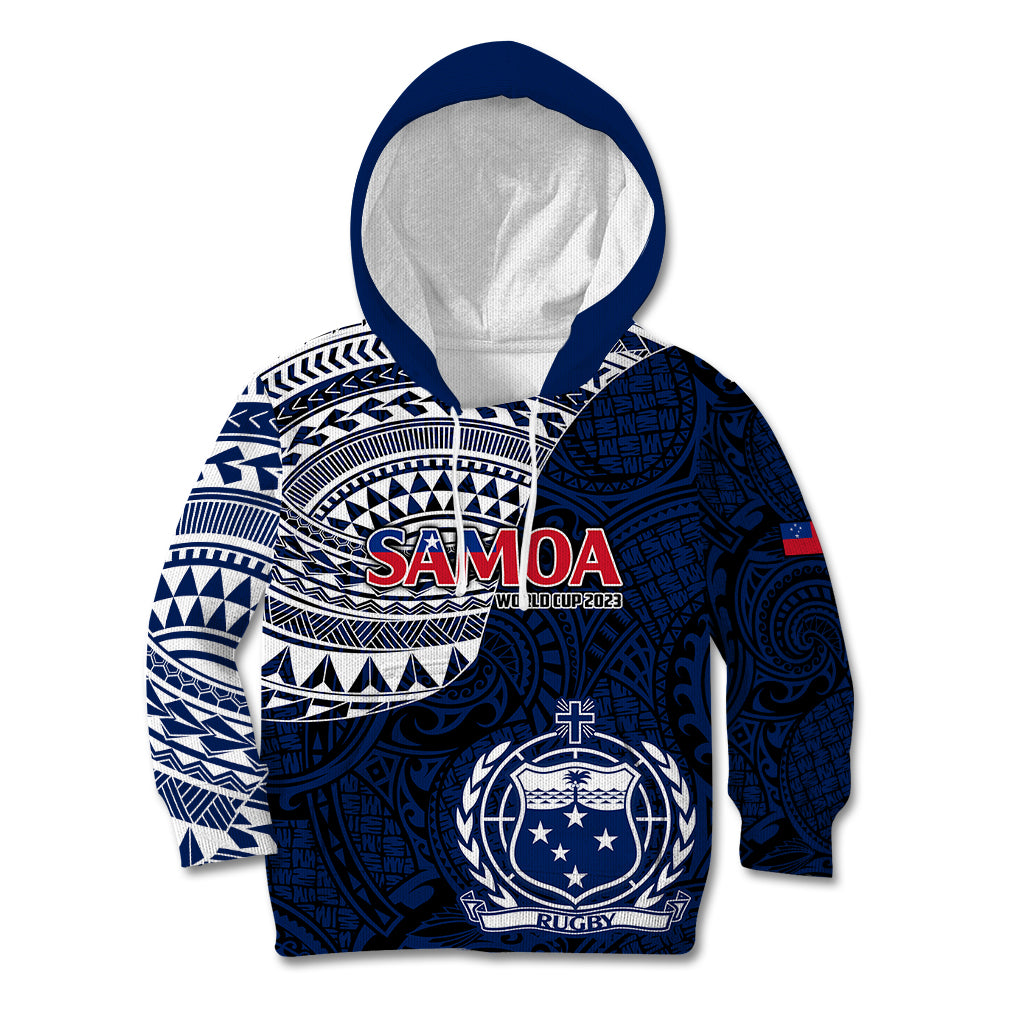 Custom Samoa Rugby Kid Hoodie Proud Samoa World Cup 2023 - Wonder Print Shop