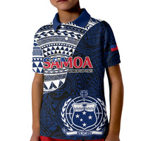 Custom Samoa Rugby Kid Polo Shirt Proud Samoa World Cup 2023 - Wonder Print Shop
