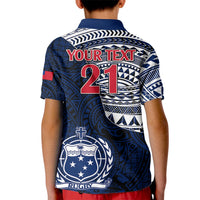 Custom Samoa Rugby Kid Polo Shirt Proud Samoa World Cup 2023 - Wonder Print Shop
