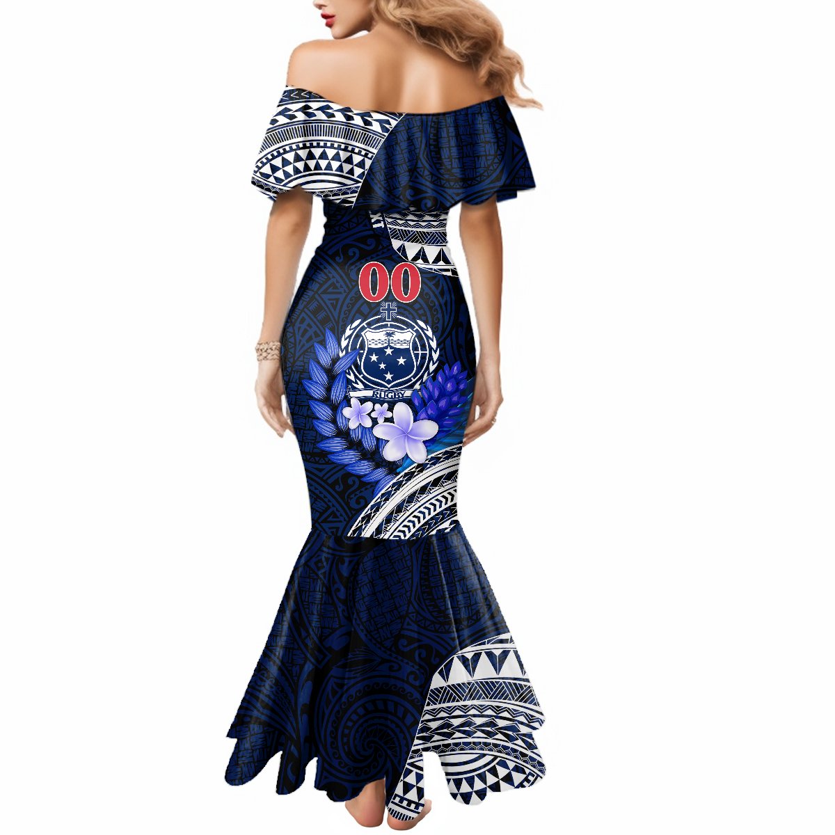 Custom Samoa Rugby Mermaid Dress Proud Samoa World Cup 2023 - Wonder Print Shop
