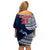 Custom Samoa Rugby Off Shoulder Short Dress Proud Samoa World Cup 2023 - Wonder Print Shop