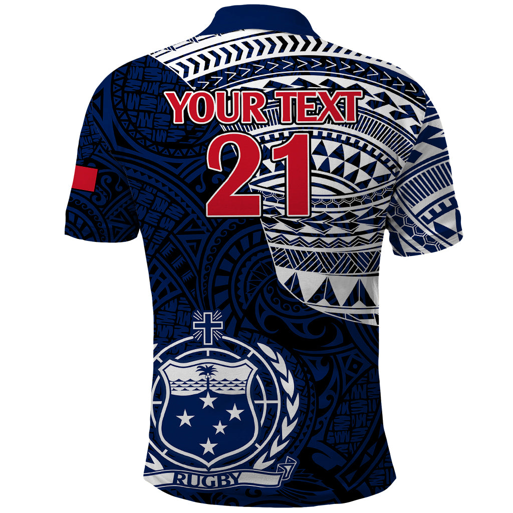 Custom Samoa Rugby Polo Shirt Proud Samoa World Cup 2023 - Wonder Print Shop