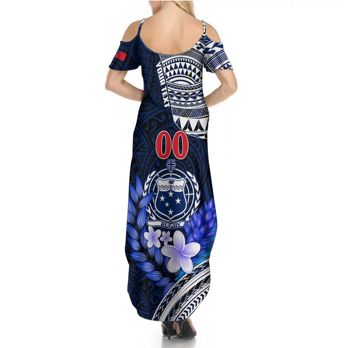Custom Samoa Rugby Summer Maxi Dress Proud Samoa World Cup 2023 - Wonder Print Shop
