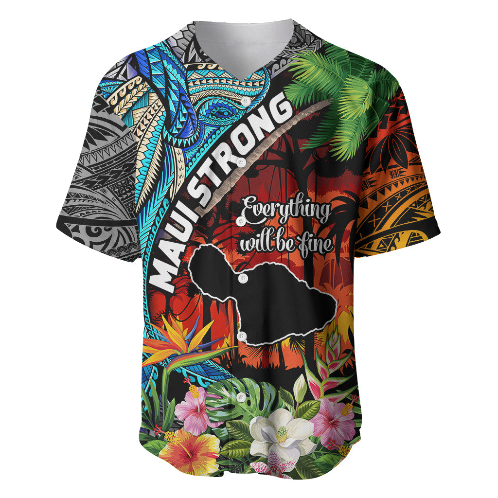 Hawaii Strong Maui Wildfire Baseball Jersey Pray For Lahaina Maui LT9 - Wonder Print Shop