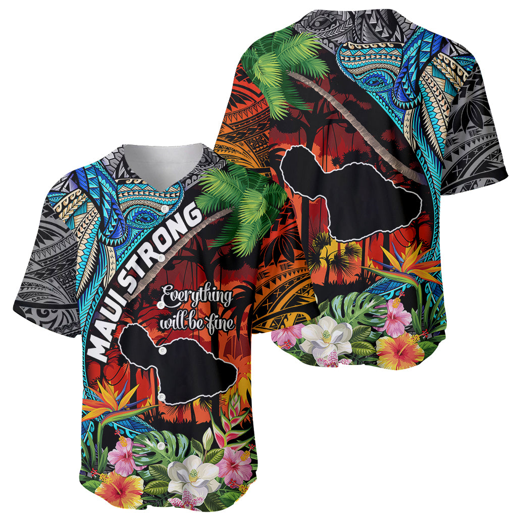 Hawaii Strong Maui Wildfire Baseball Jersey Pray For Lahaina Maui LT9 - Wonder Print Shop