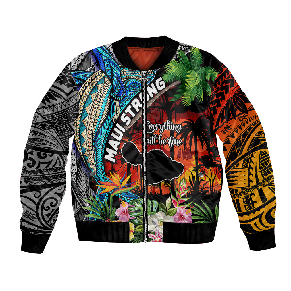 Hawaii Strong Maui Wildfire Bomber Jacket Pray For Lahaina Maui LT9 - Wonder Print Shop