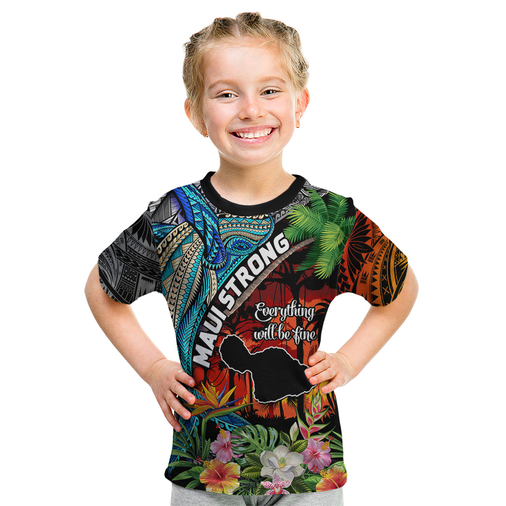 Hawaii Strong Maui Wildfire Kid T Shirt Pray For Lahaina Maui - Wonder Print Shop