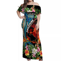 Hawaii Strong Maui Wildfire Off Shoulder Maxi Dress Pray For Lahaina Maui - Wonder Print Shop