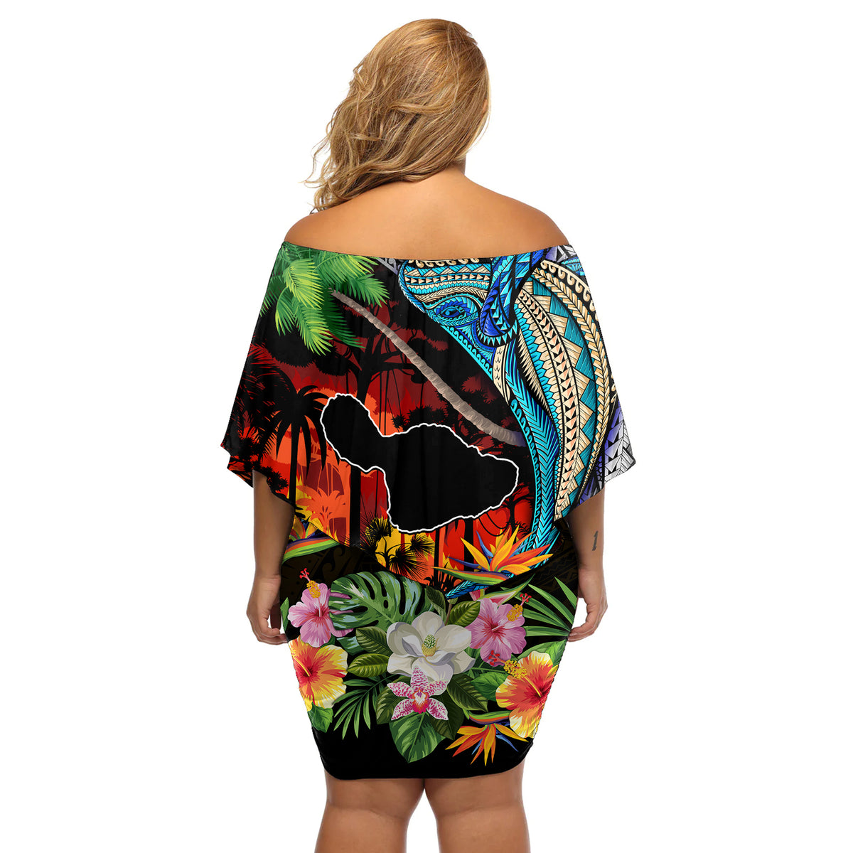 Hawaii Strong Maui Wildfire Off Shoulder Short Dress Pray For Lahaina Maui - Wonder Print Shop