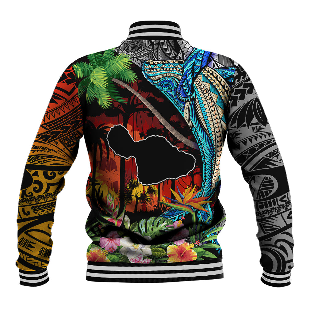 Personalised Hawaii Strong Maui Wildfire Baseball Jacket Pray For Lahaina Maui LT9 - Wonder Print Shop