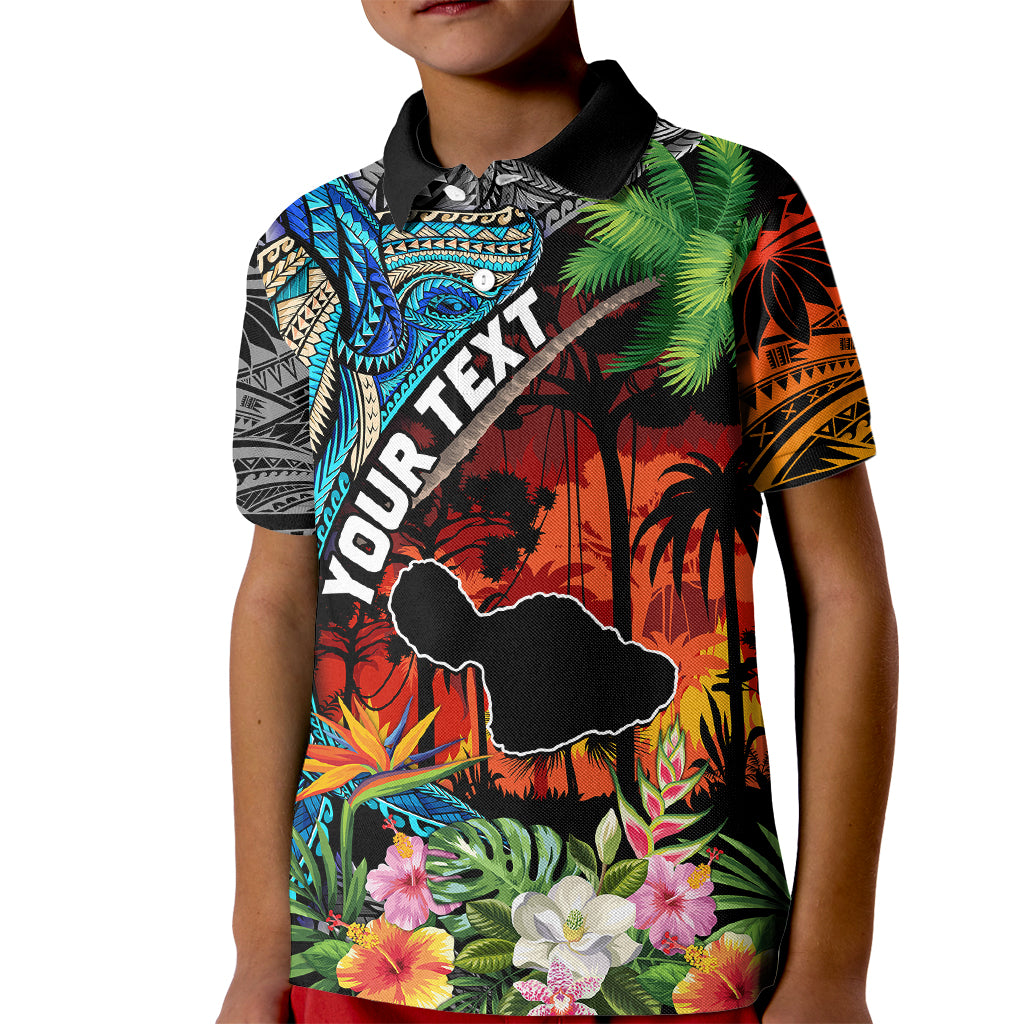 Personalised Hawaii Strong Maui Wildfire Kid Polo Shirt Pray For Lahaina Maui - Wonder Print Shop