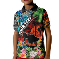 Personalised Hawaii Strong Maui Wildfire Kid Polo Shirt Pray For Lahaina Maui - Wonder Print Shop