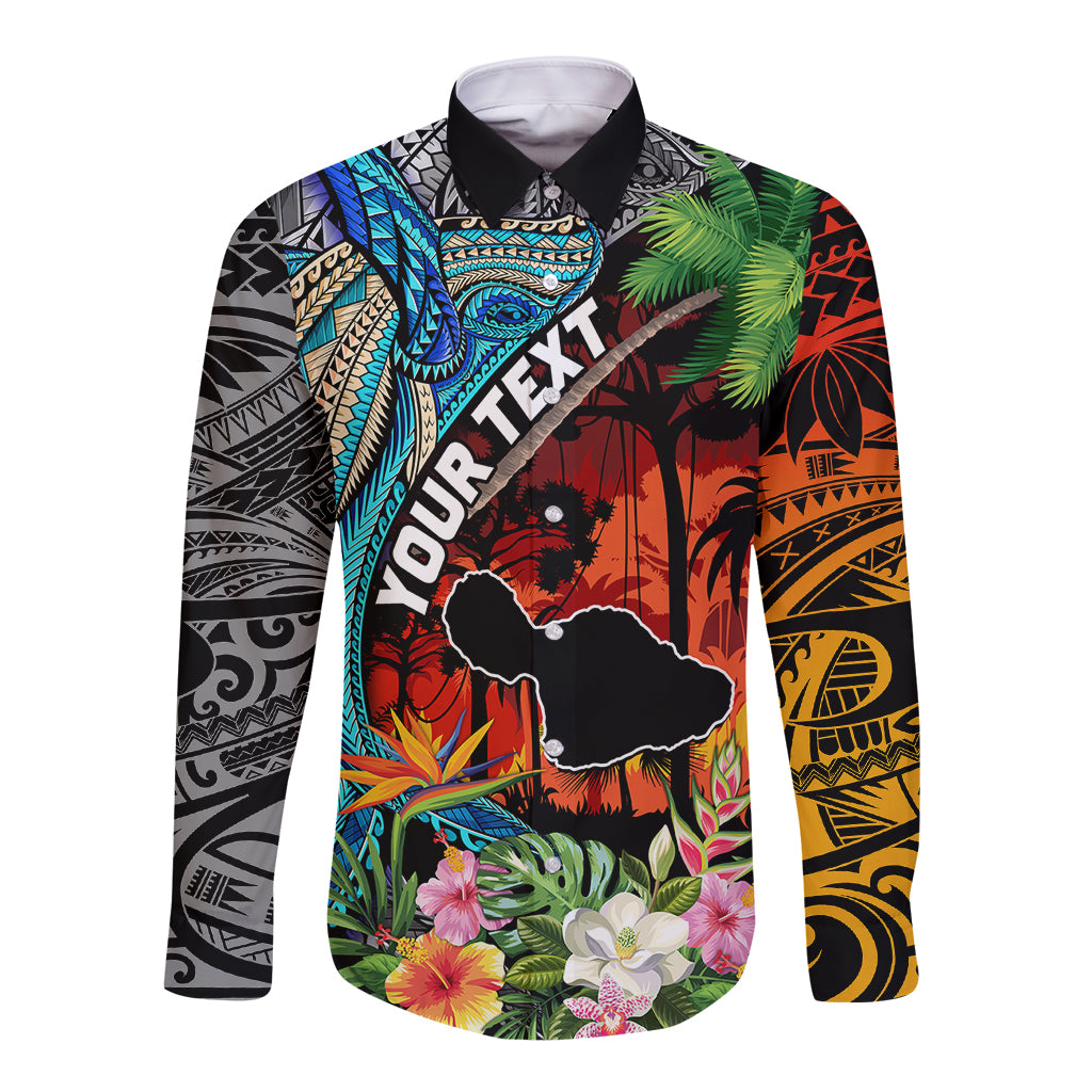 Personalised Hawaii Strong Maui Wildfire Long Sleeve Button Shirt Pray For Lahaina Maui - Wonder Print Shop