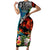Personalised Hawaii Strong Maui Wildfire Short Sleeve Bodycon Dress Pray For Lahaina Maui - Wonder Print Shop