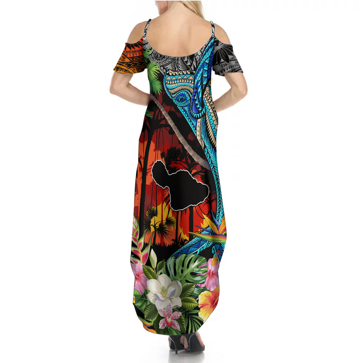 Personalised Hawaii Strong Maui Wildfire Summer Maxi Dress Pray For Lahaina Maui - Wonder Print Shop