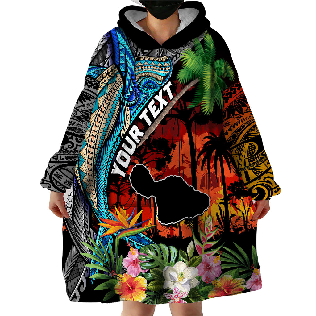 Personalised Hawaii Strong Maui Wildfire Wearable Blanket Hoodie Pray For Lahaina Maui - Wonder Print Shop