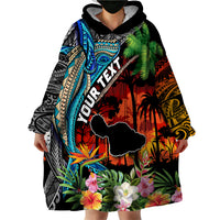 Personalised Hawaii Strong Maui Wildfire Wearable Blanket Hoodie Pray For Lahaina Maui - Wonder Print Shop