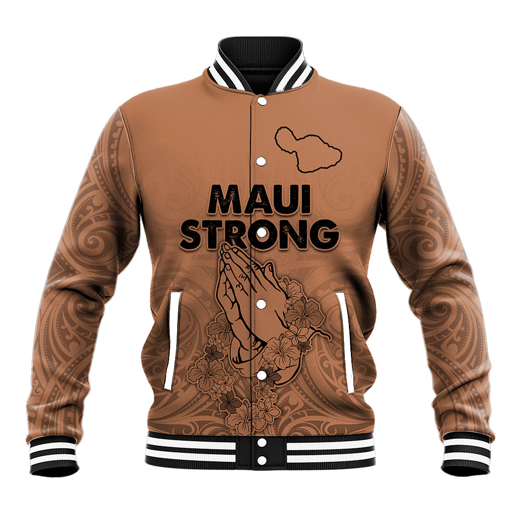 Hawaii Strong Maui Wildfire Baseball Jacket No1 LT9 - Wonder Print Shop