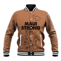 Hawaii Strong Maui Wildfire Baseball Jacket No1 LT9 - Wonder Print Shop