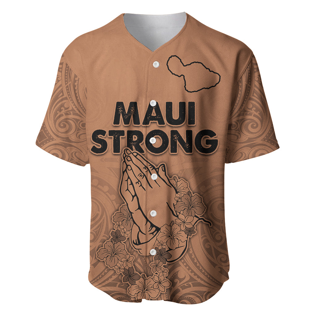 Hawaii Strong Maui Wildfire Baseball Jersey No1 LT9 - Wonder Print Shop