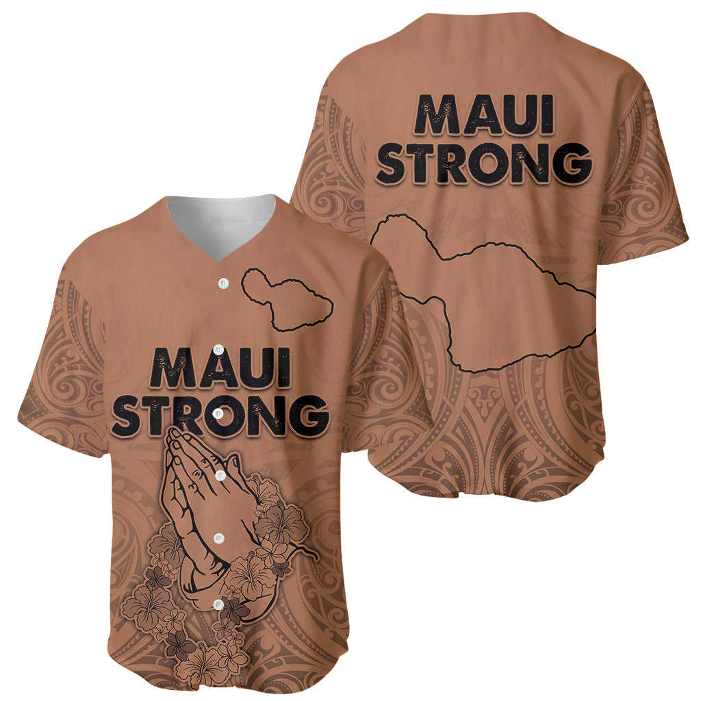 Hawaii Strong Maui Wildfire Baseball Jersey No1 LT9 - Wonder Print Shop
